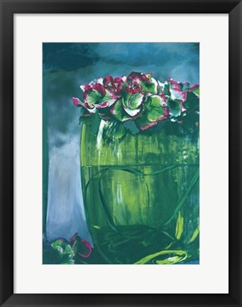 Framed Green Vase Print