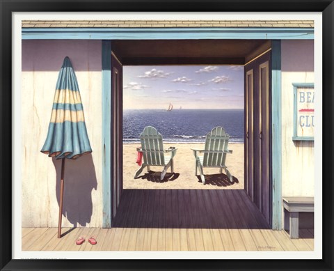 Framed Beach Club Print