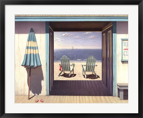 Framed Beach Club Print