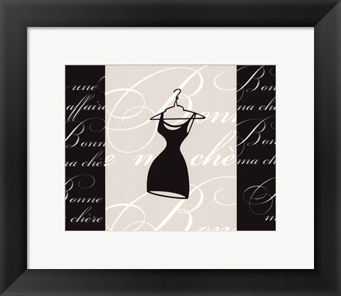 Framed La Robe Noire Print