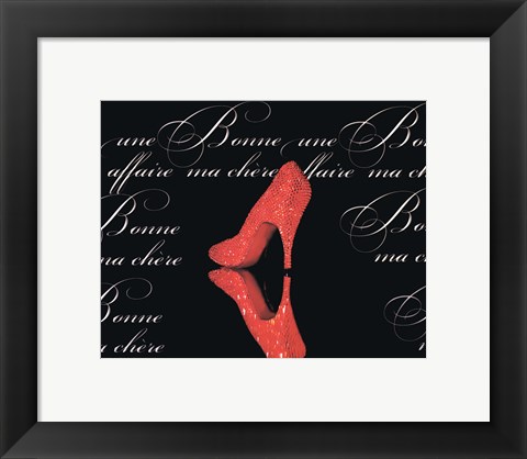 Framed Poussoir Rouge Print