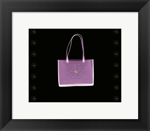 Framed Purse in Lilac Print