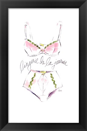 Framed Lingerie de la Journee Print