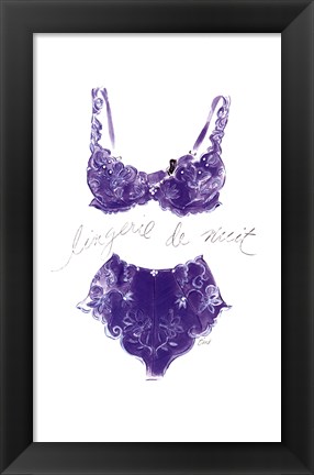 Framed Lingerie de Nuit Print