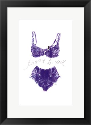 Framed Lingerie de Nuit Print