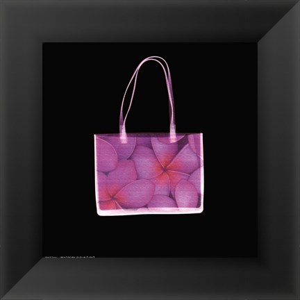 Framed Flowered Purse in Square Print