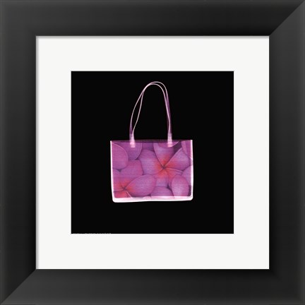 Framed Flowered Purse in Square Print