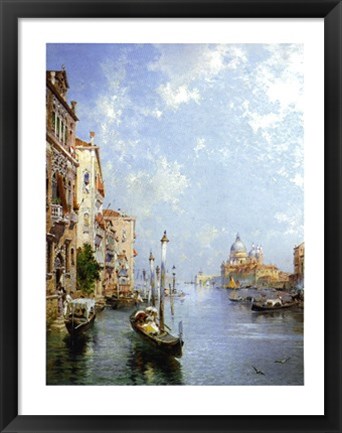 Framed Il Canale Grande, Venezia Print