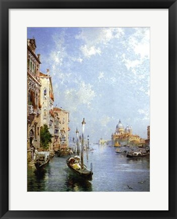 Framed Il Canale Grande, Venezia Print