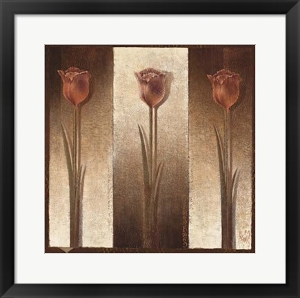 Framed Three Tulips Print