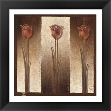 Framed Three Tulips Print