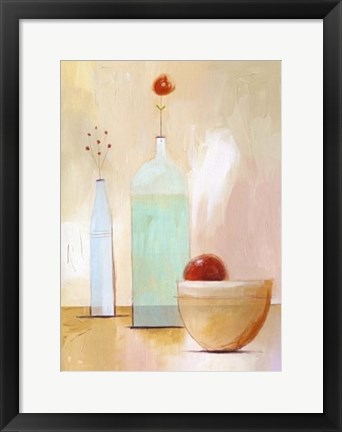 Framed Still Life on Yellow Table Print