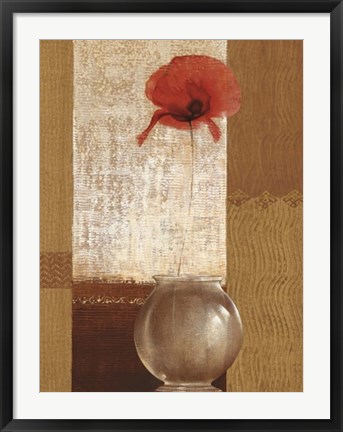 Framed Ambient Poppy Print