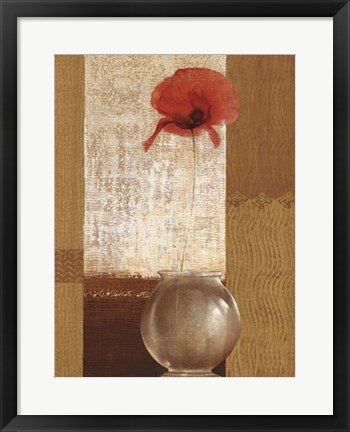 Framed Ambient Poppy Print