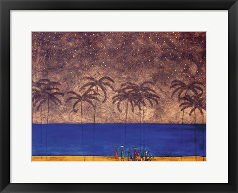 Framed By the Beach Print