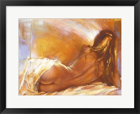 Framed Odalisque I Print