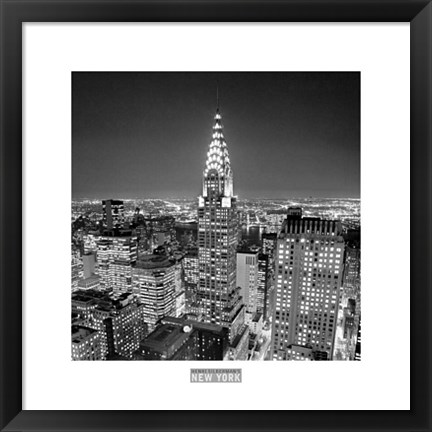 Framed Chrysler Building Print