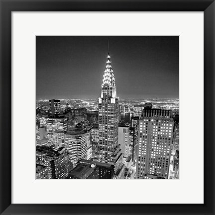 Framed Chrysler Building Print