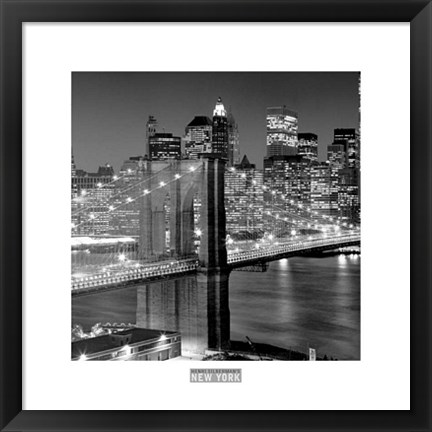 Framed Brooklyn Bridge Print