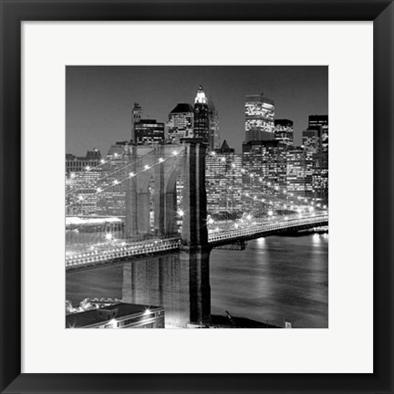 Framed Brooklyn Bridge Print