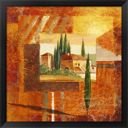 Framed Toscana III Print