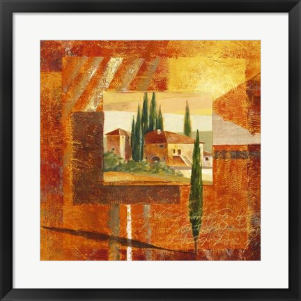 Framed Toscana III Print