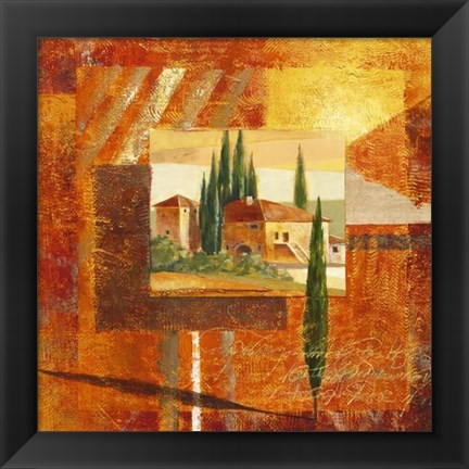 Framed Toscana III Print