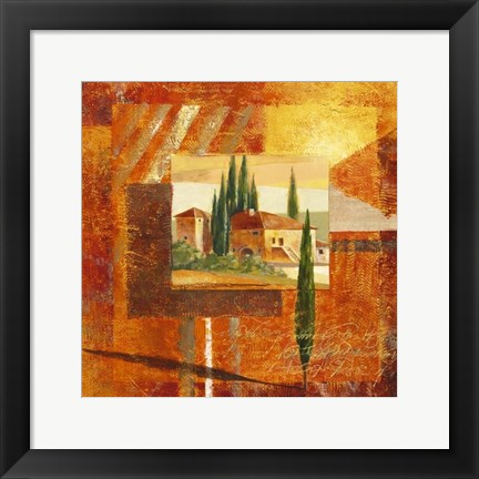 Framed Toscana III Print