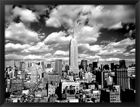 Framed Sky Over Manhattan Print