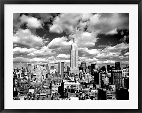 Framed Sky Over Manhattan Print