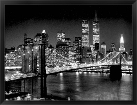 Framed Brooklyn Bridge Print