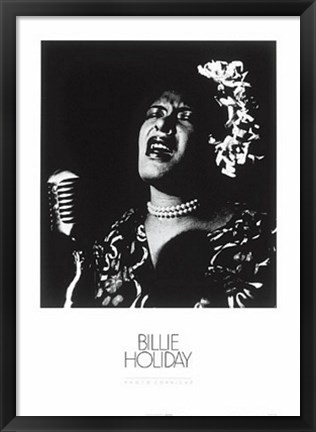 Framed Billie Holiday Print