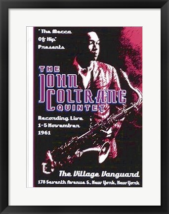 Framed John Coltrane Quintet: Village Vanguard, 1961 Print