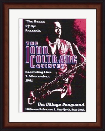 Framed John Coltrane Quintet: Village Vanguard, 1961 Print