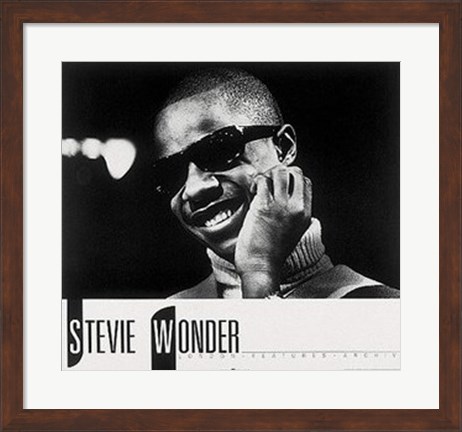 Framed Stevie Wonder Print