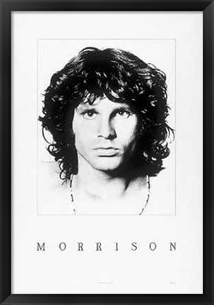 Framed Jim Morrison Print