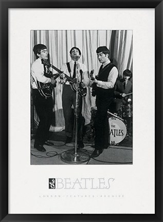 Framed Beatles, jam session Print