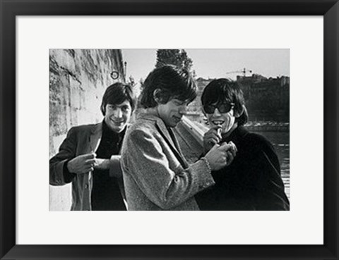 Framed Rolling Stones, relaxing in england Print