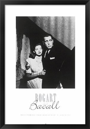 Framed Humphrey Bogart, film star Print