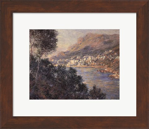 Framed Monte Carlo Vue De Cap Martin Print