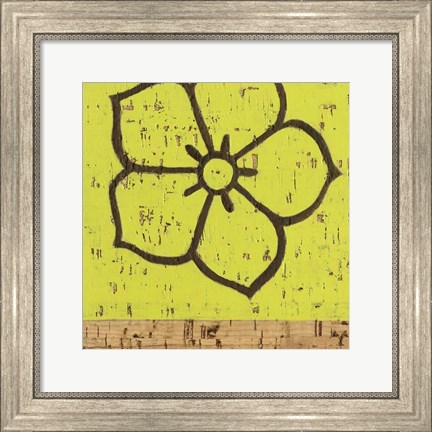 Framed Key Lime Rosette IV Print