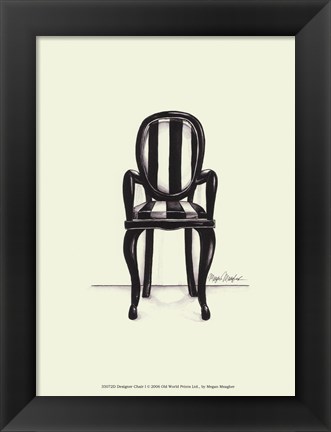 Framed Designer Chair I Print