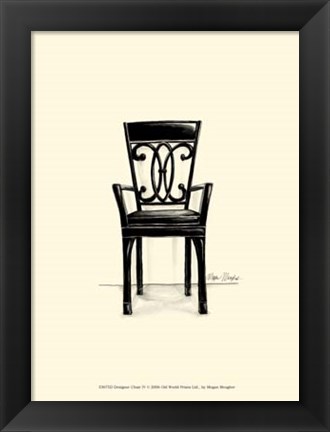 Framed Designer Chair IV Print