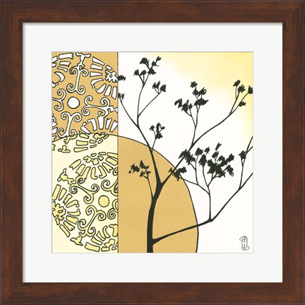 Framed Kimono Garden I Print