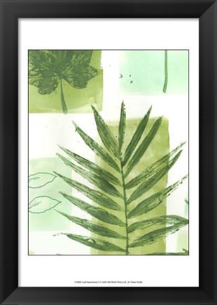 Framed Leaf Impressions II Print