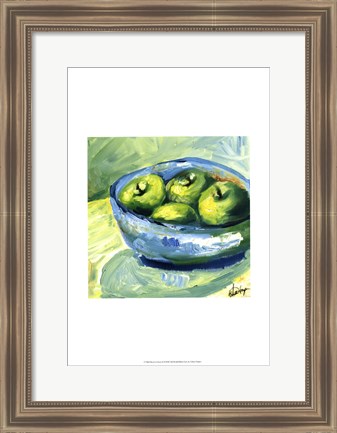 Framed Bowl of Fruit II Print