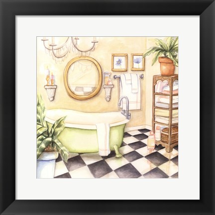 Framed Salon Retreat II Print