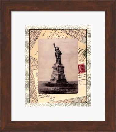 Framed Statue of Liberty Print