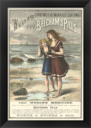 Framed Beecham&#39;s Pills Print