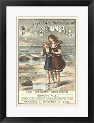 Framed Beecham&#39;s Pills Print